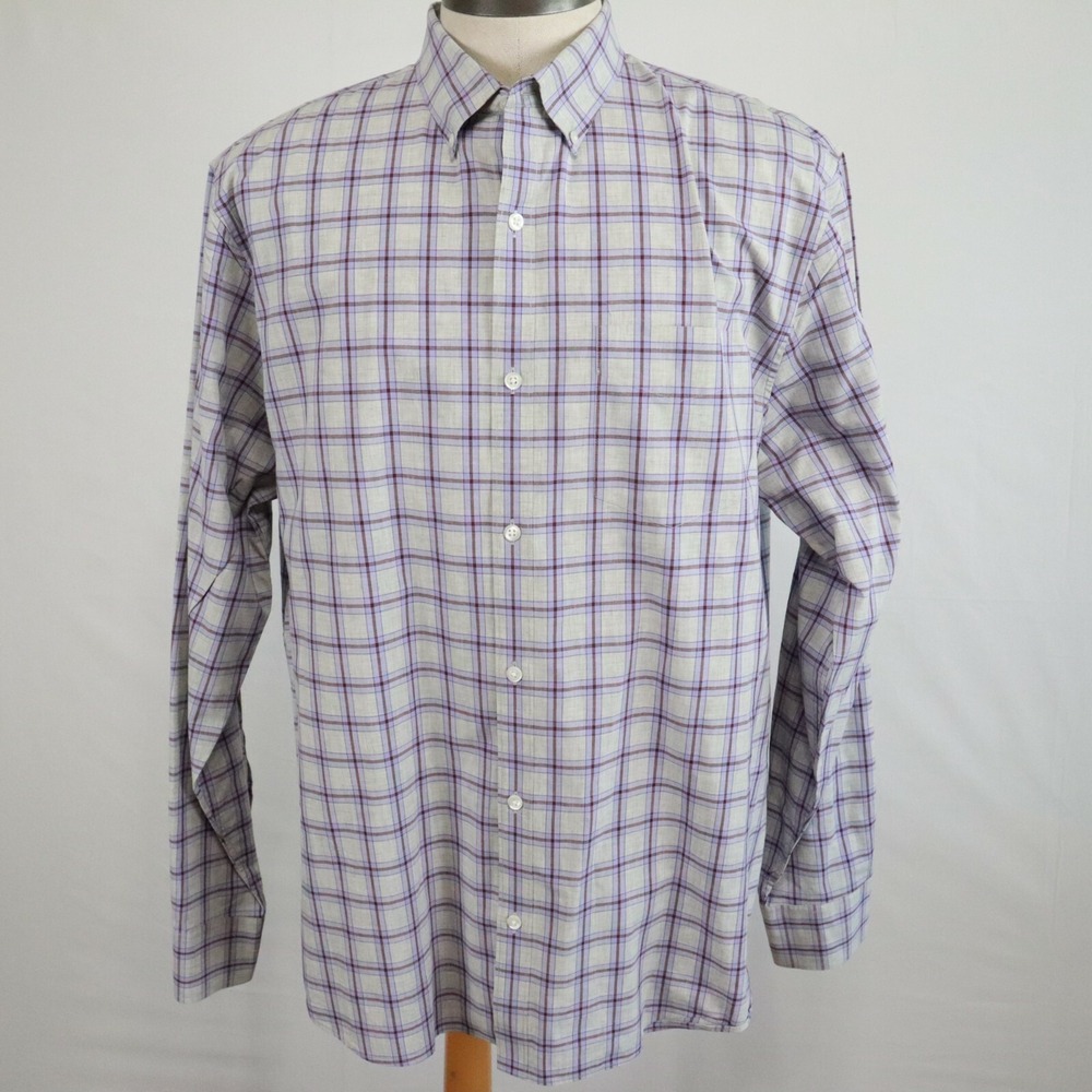 Bonobos Shirt Mens XL Long XLT Tall Standard Fit Pocket Button Plaid Long Sleeve